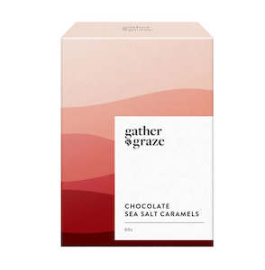 GATHER & GRAZE CHOCOLATE SEA SALT CARAMELS 60G