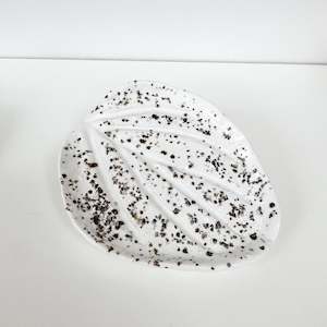 Speckled White Soap Dish