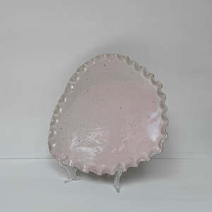 Homewares: Scallop Platter (Pale Pink)