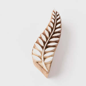 Homewares: Trade Aid Printing Block | Fern Frond