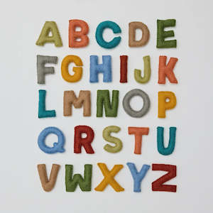 Homewares: Over the Dandelions Felt Alphabet Set A-Z