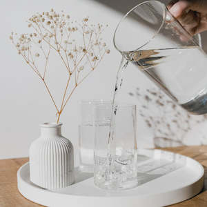 Homewares: Marble White Bud Vase