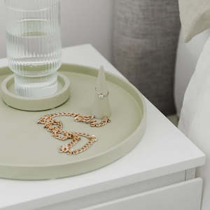 Homewares: Small Ring Cone - Sage Green