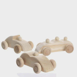 Homewares: Wooden mini Cars