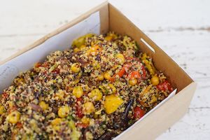 Quinoa with Chickpea & Grilled Vegetables (vegan)