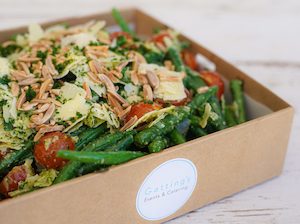 Salad of Green Beans with Toasted Almond & Parmesan