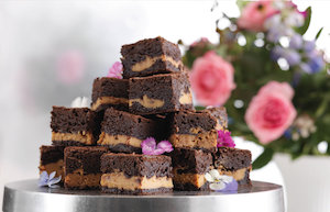 Salted Caramel Brownie Slab (Gluten Free and Approx 12 pieces)