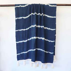 Navy Blue Throw