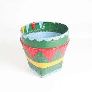 Colourful Bamboo Basket