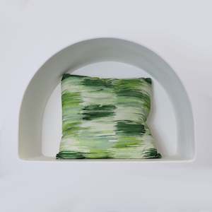 Cushions: Green Toned Pattern Cotton Cushion Cover