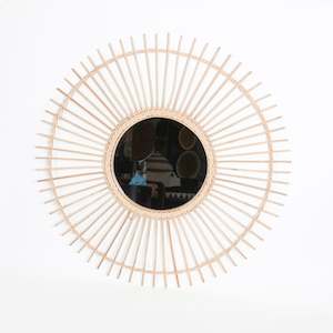 Sun Rattan Mirror