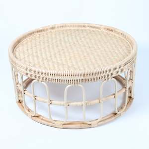 Coffee Tables: Medium Round Rattan Coffee Table