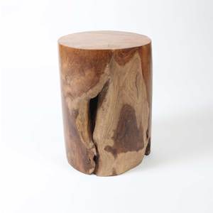 Teak Root Stool/Side Table Natural