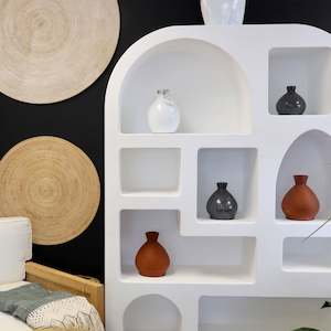 White Mediterranean Shelving Unit