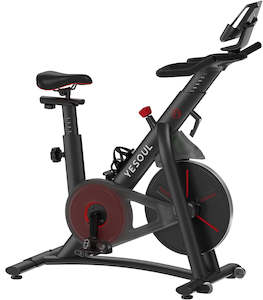 Sporting Goods: Spin bike: Black Xiaomi YESOUL S3 Spin Bike magnetic control ultra-quiet exercise bike indoor fitness equipment