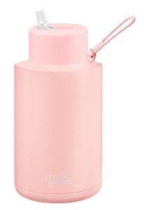 Camping equipment: Frank Green Ceramic 68oz Reusable Bottle with Straw- Blushed