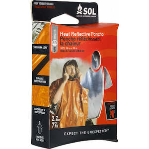 Camping equipment: SOL Heat Reflective Poncho