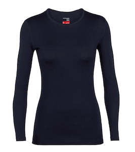 Icebreaker Women's 260 Tech LS Crewe M Midnight Navy