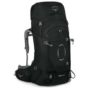 Camping equipment: Osprey Ariel 65 Extended Fit Pack