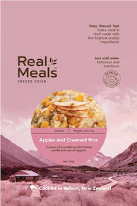 Camping equipment: Real Meals Apples & Creamed Rice