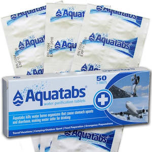 Aquatabs Water Purification 50 Tablet Pack