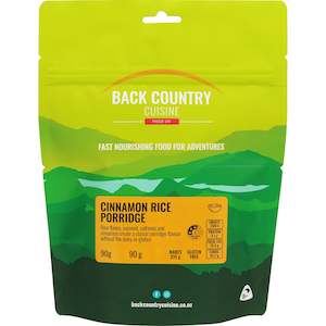 Camping equipment: Back Country Cuisine Cinnamon Rice Porridge