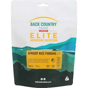 Camping equipment: Back Country Cuisine Elite High Cal Apricot Rice Pudding Regular