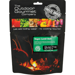 Outdoor Gourmet Vegan Lentil Dahl - Serves 2