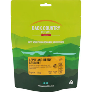 Camping equipment: Back Country Cuisine Apple & Berry Crumble - Regular