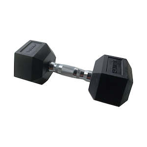 York Hexagonal Rubber Dumbbell