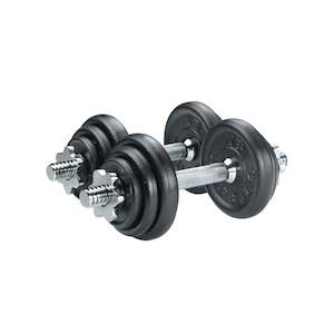 Camping equipment: York Cast Iron Plate Dumbbell Set - 20kg