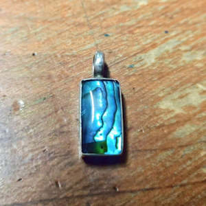 Paua Rectangle Pendant