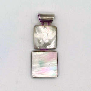 Mother of Pearl Square Pendant