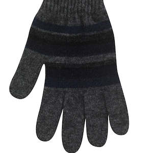 Clothing: Possum Merino Stripe Gloves