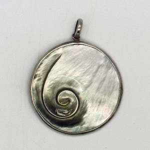 Mother of Pearl Koru Pendant