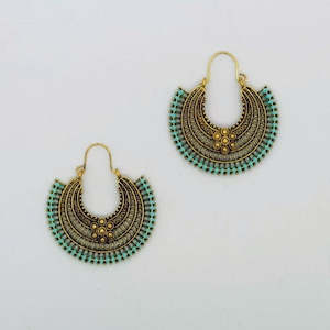 Clothing: Aztec Flower Earrings