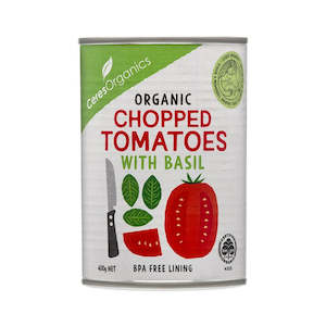 Clothing: Organic Chopped Tomatoes with Basil