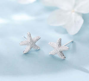 Gift: Sterling Silver Earrings - Starfish