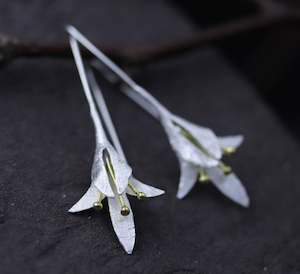 Sterling Silver Earrings - Honey Suckle