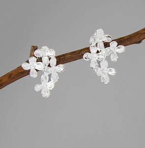 Sterling Silver Earrings - Manuka Cluster