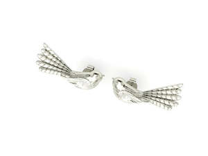 Sterling Silver Earrings - Memento Fantail Studs