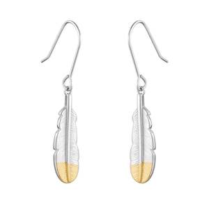 Huia Feather Pendant Earrings