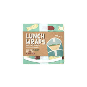 Gift: Chocolate Fish Lunch Wraps Set of 2