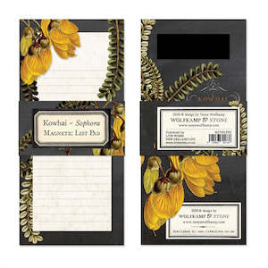 Magnetic List Pad - Kowhai Flower