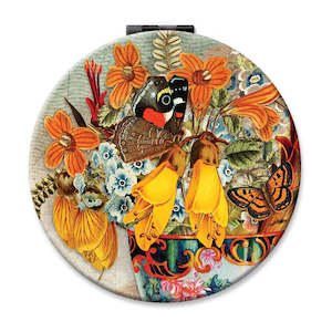 Gift: Red Admiral On Kowhai - Cosmetic Mirror