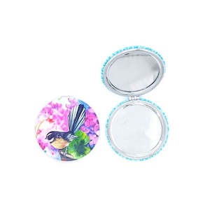 Compact Mirror - Fantail Garden