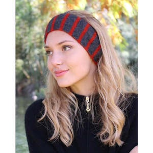 Gift: Possum Merino Reversible Plain/Striped Headband