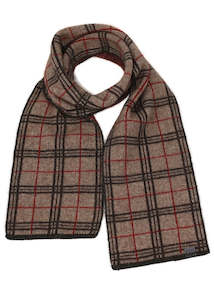 Merino Possum Tartan Scarf KO158