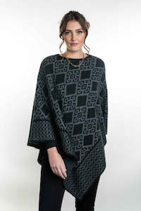 Merino Possum Diamond Poncho KO565