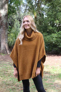 Merino Possum Lush Cowl Neck Poncho